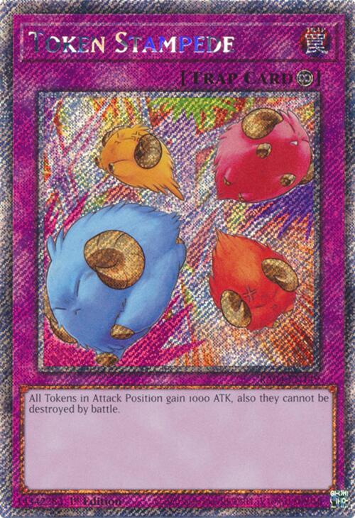 Token Stampede [RA04-EN149] Platinum Secret Rare | Clutch Gaming