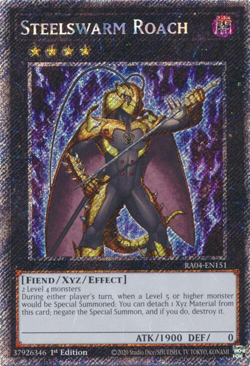Steelswarm Roach [RA04-EN151] Platinum Secret Rare | Clutch Gaming