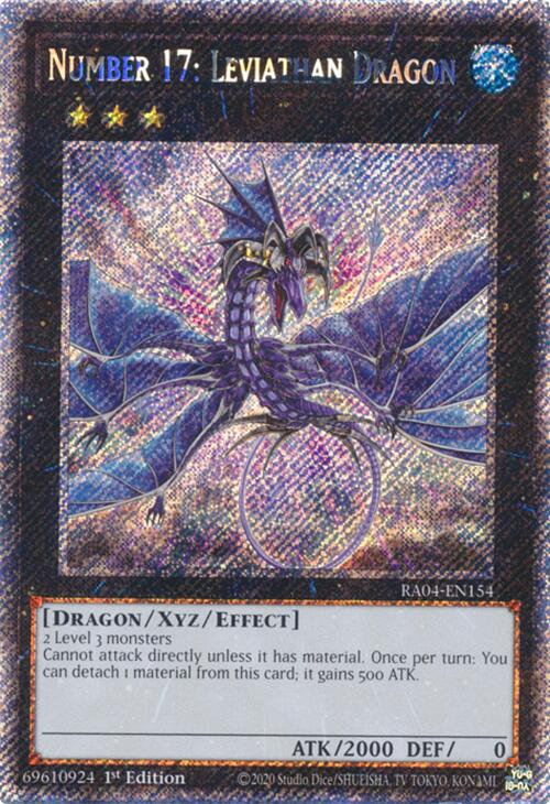 Number 17: Leviathan Dragon [RA04-EN154] Platinum Secret Rare | Clutch Gaming