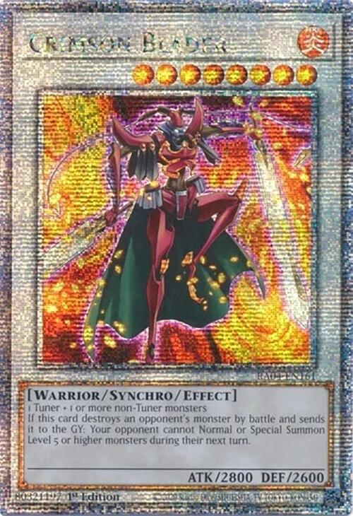 Crimson Blader [RA04-EN161] Quarter Century Secret Rare | Clutch Gaming