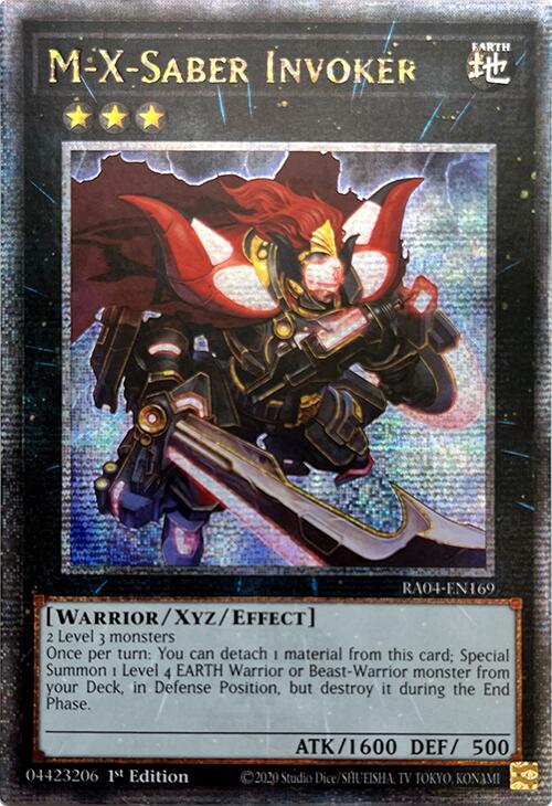 M-X-Saber Invoker [RA04-EN169] Quarter Century Secret Rare | Clutch Gaming