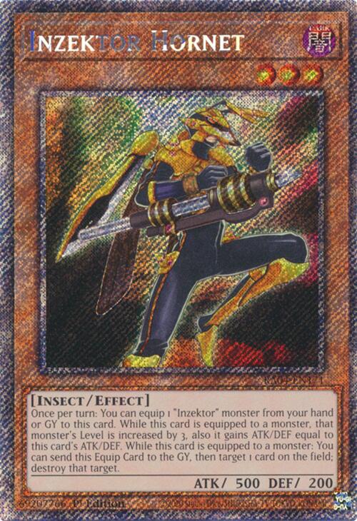 Inzektor Hornet [RA04-EN171] Platinum Secret Rare | Clutch Gaming