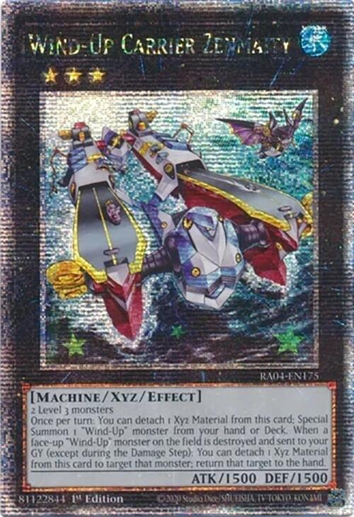 Wind-Up Carrier Zenmaity [RA04-EN175] Quarter Century Secret Rare | Clutch Gaming