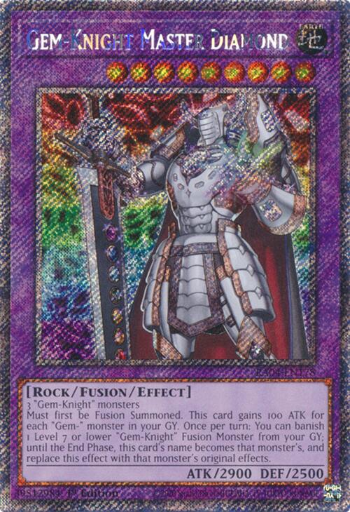 Gem-Knight Master Diamond [RA04-EN178] Platinum Secret Rare | Clutch Gaming