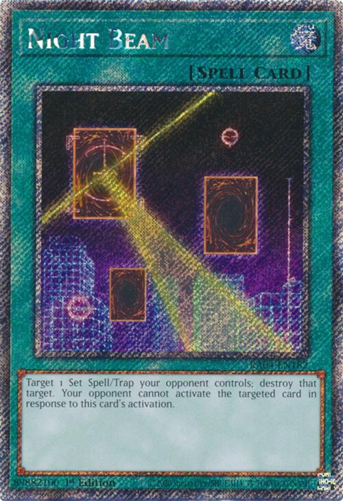 Night Beam [RA04-EN182] Platinum Secret Rare | Clutch Gaming