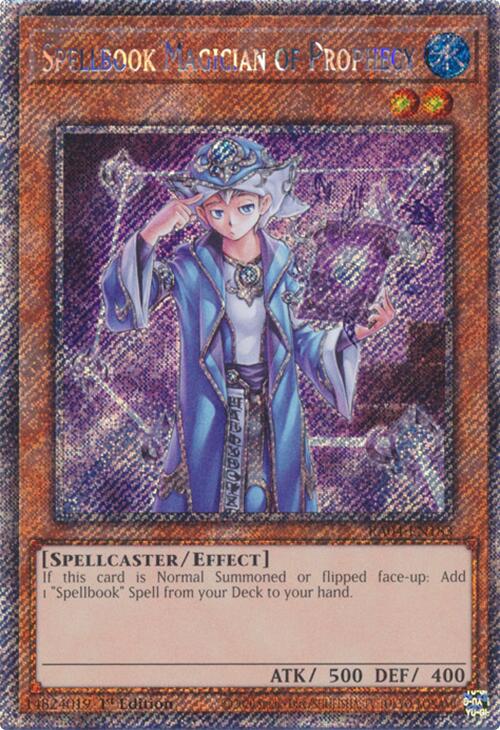 Spellbook Magician of Prophecy [RA04-EN183] Platinum Secret Rare | Clutch Gaming