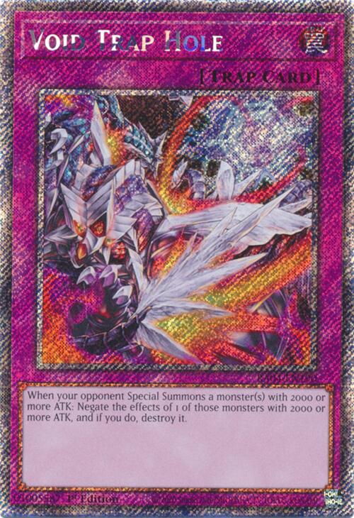 Void Trap Hole [RA04-EN190] Platinum Secret Rare | Clutch Gaming