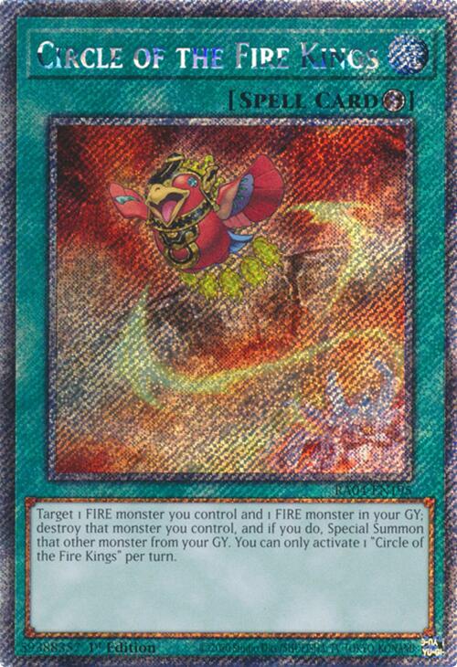 Circle of the Fire Kings [RA04-EN195] Platinum Secret Rare | Clutch Gaming