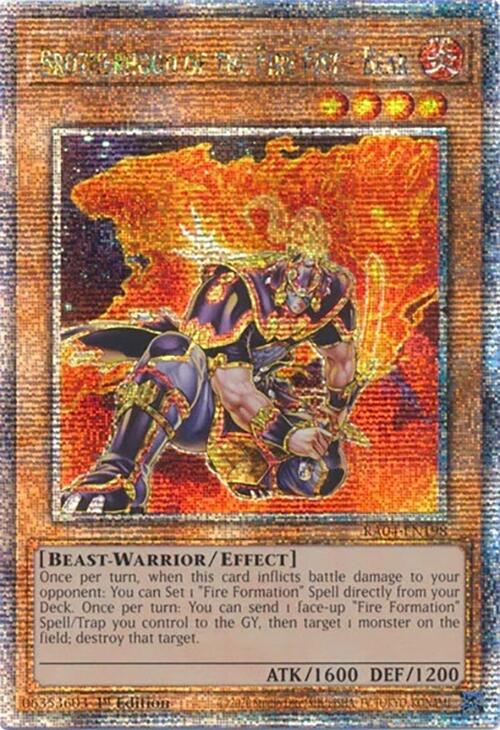 Brotherhood of the Fire Fist - Bear [RA04-EN198] Quarter Century Secret Rare | Clutch Gaming