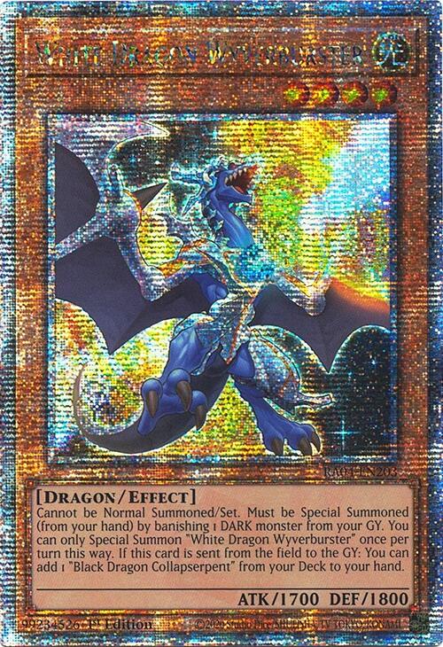 White Dragon Wyverburster [RA04-EN203] Quarter Century Secret Rare | Clutch Gaming