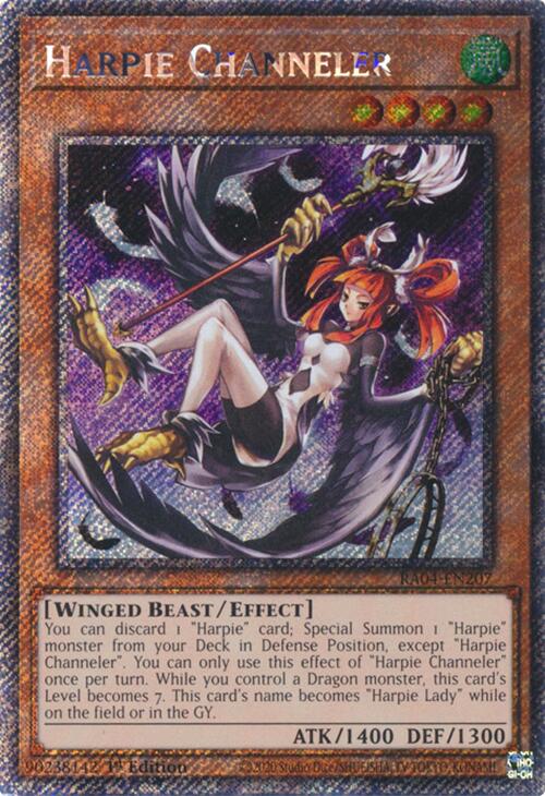 Harpie Channeler [RA04-EN207] Platinum Secret Rare | Clutch Gaming