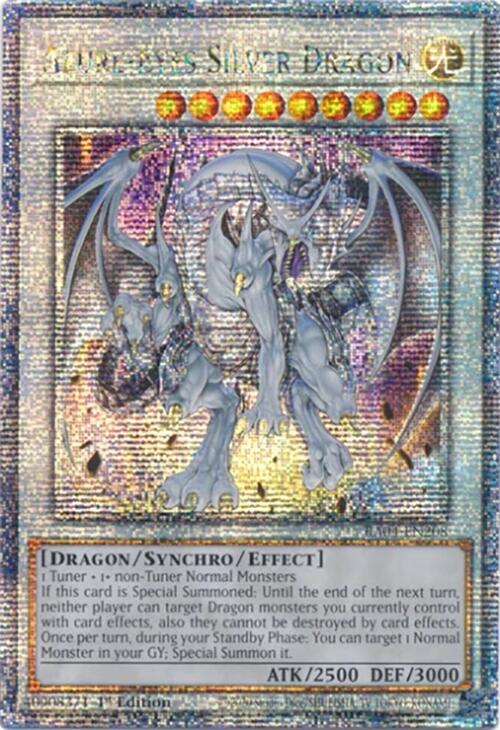 Azure-Eyes Silver Dragon [RA04-EN208] Quarter Century Secret Rare | Clutch Gaming