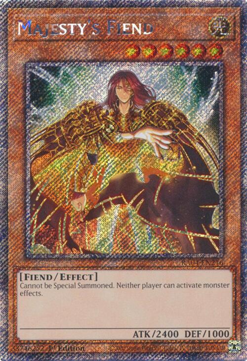Majesty's Fiend [RA04-EN216] Platinum Secret Rare | Clutch Gaming