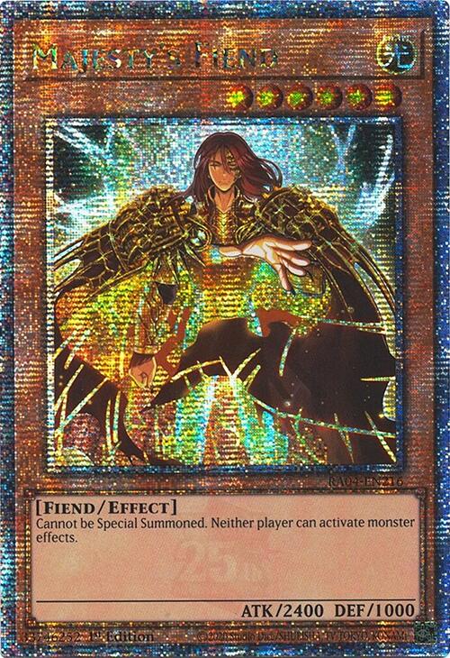 Majesty's Fiend [RA04-EN216] Quarter Century Secret Rare | Clutch Gaming