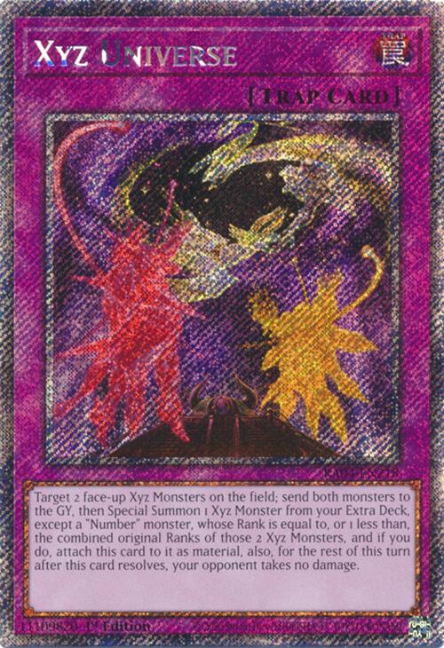 Xyz Universe [RA04-EN218] Platinum Secret Rare | Clutch Gaming