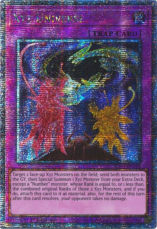 Xyz Universe [RA04-EN218] Quarter Century Secret Rare | Clutch Gaming