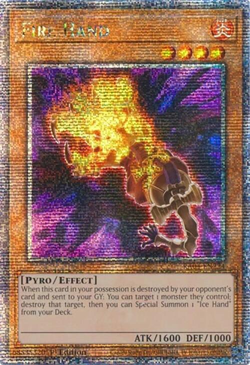 Fire Hand [RA04-EN224] Quarter Century Secret Rare | Clutch Gaming
