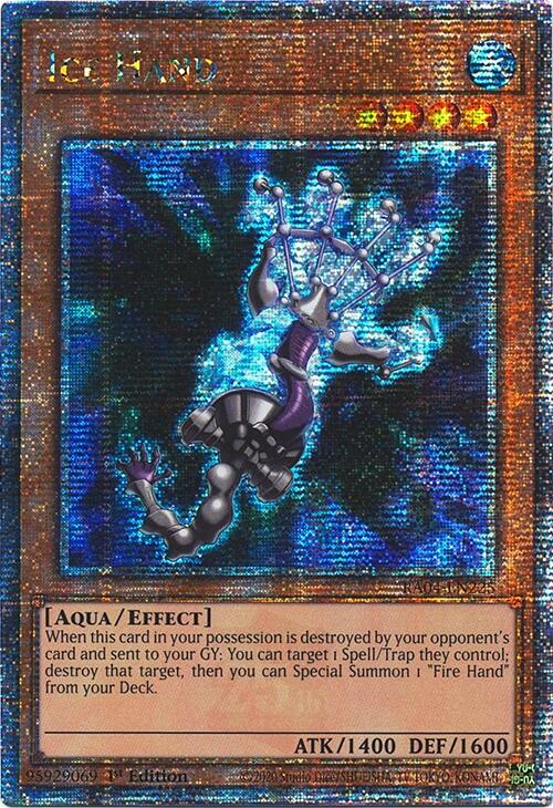 Ice Hand [RA04-EN225] Quarter Century Secret Rare | Clutch Gaming
