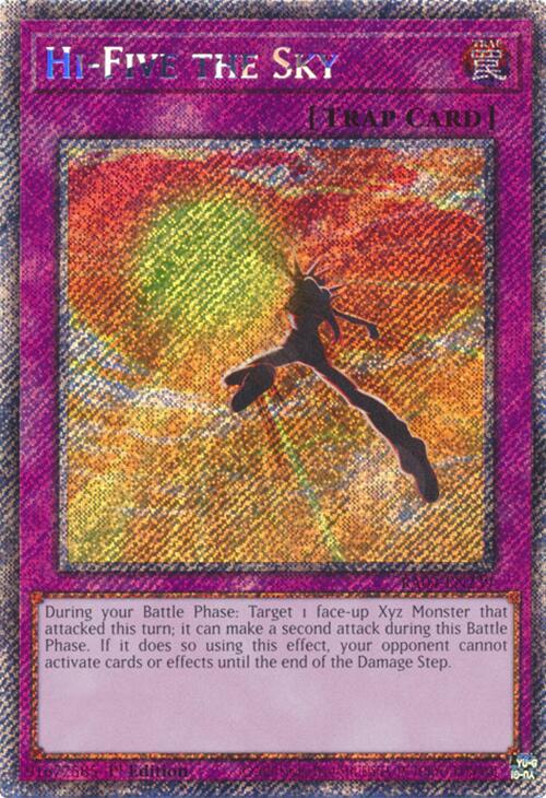 Hi-Five the Sky [RA04-EN239] Platinum Secret Rare | Clutch Gaming
