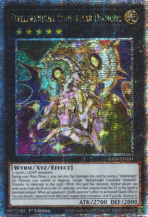 Stellarknight Constellar Diamond [RA04-EN241] Quarter Century Secret Rare | Clutch Gaming