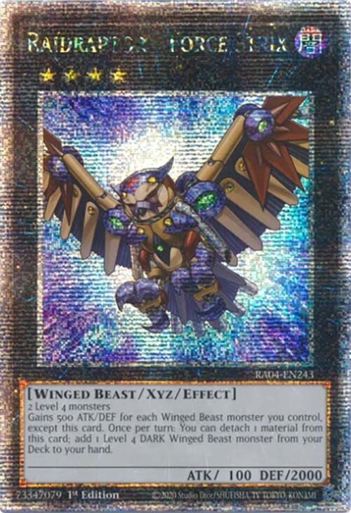 Raidraptor - Force Strix [RA04-EN243] Quarter Century Secret Rare | Clutch Gaming