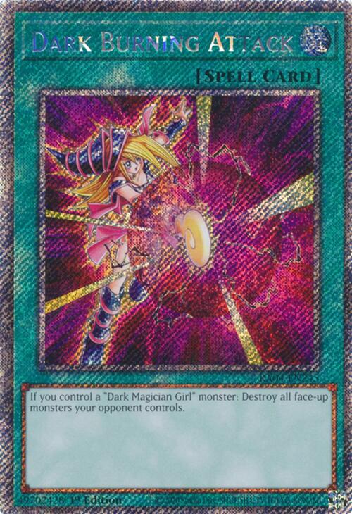 Dark Burning Attack [RA04-EN245] Platinum Secret Rare | Clutch Gaming