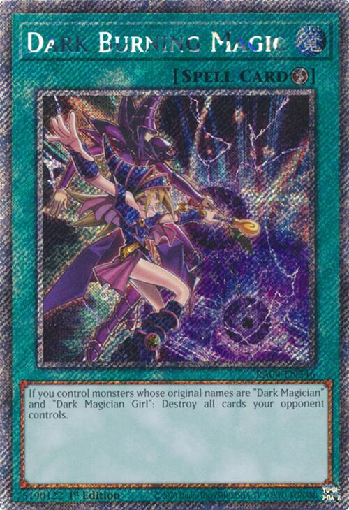 Dark Burning Magic [RA04-EN246] Platinum Secret Rare | Clutch Gaming