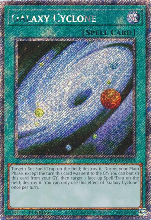 Galaxy Cyclone [RA04-EN250] Platinum Secret Rare | Clutch Gaming
