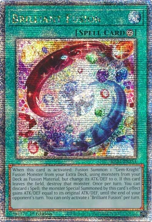 Brilliant Fusion [RA04-EN254] Quarter Century Secret Rare | Clutch Gaming