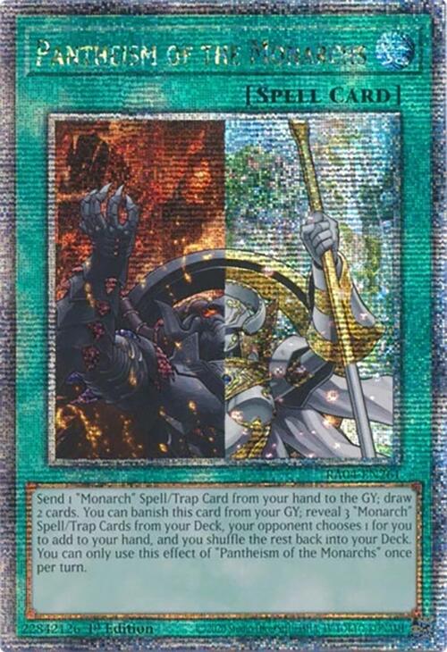 Pantheism of the Monarchs [RA04-EN261] Quarter Century Secret Rare | Clutch Gaming