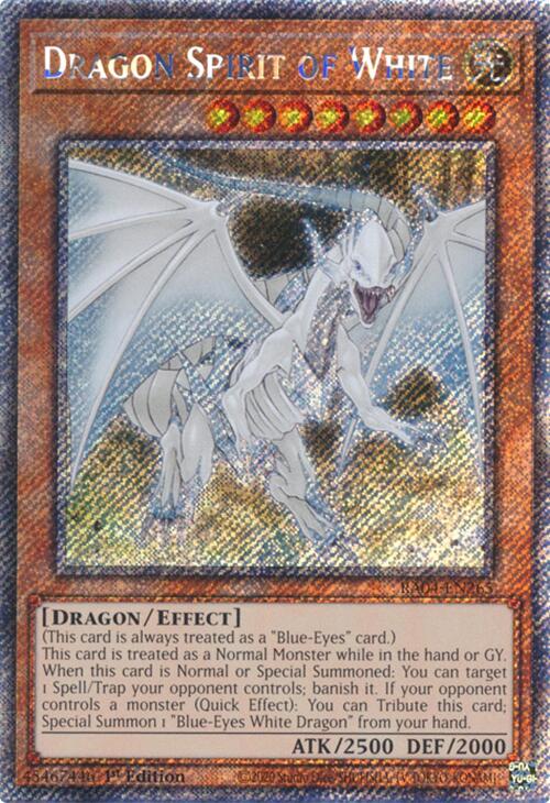 Dragon Spirit of White [RA04-EN265] Platinum Secret Rare | Clutch Gaming