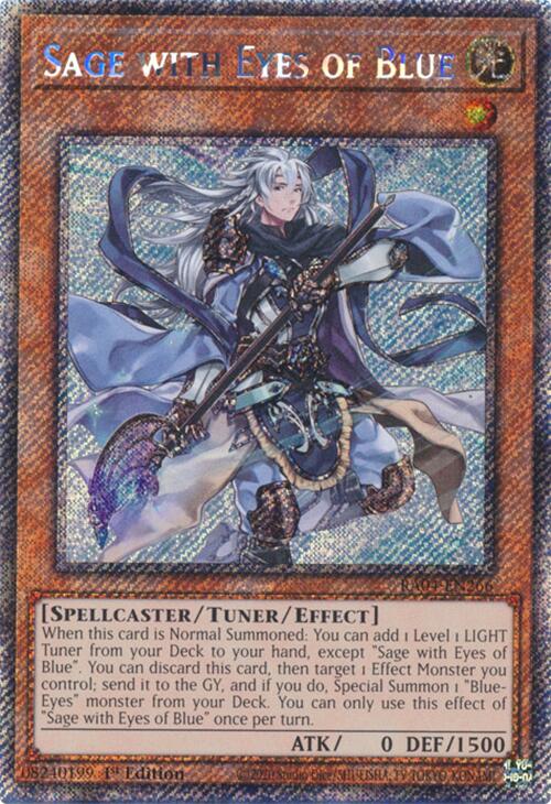 Sage with Eyes of Blue [RA04-EN266] Platinum Secret Rare | Clutch Gaming