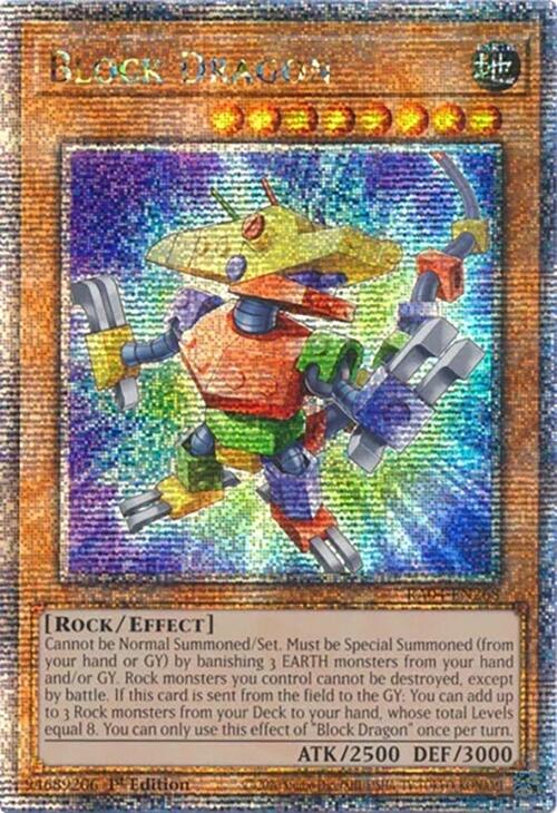 Block Dragon [RA04-EN268] Quarter Century Secret Rare | Clutch Gaming