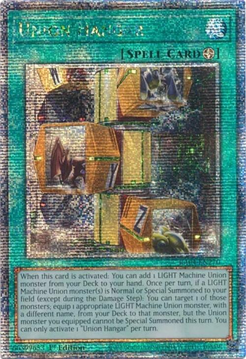 Union Hangar [RA04-EN270] Quarter Century Secret Rare | Clutch Gaming