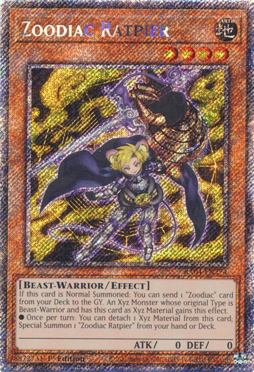 Zoodiac Ratpier [RA04-EN274] Platinum Secret Rare | Clutch Gaming