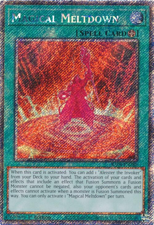 Magical Meltdown [RA04-EN280] Platinum Secret Rare | Clutch Gaming
