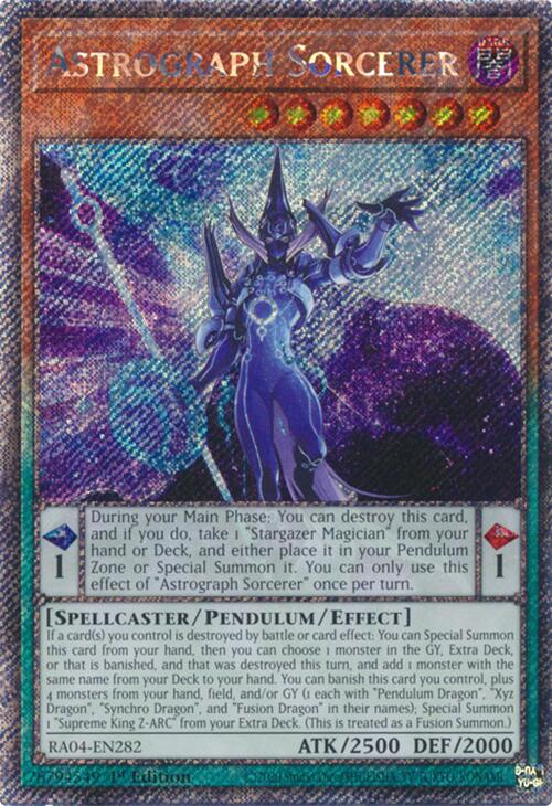 Astrograph Sorcerer [RA04-EN282] Platinum Secret Rare | Clutch Gaming