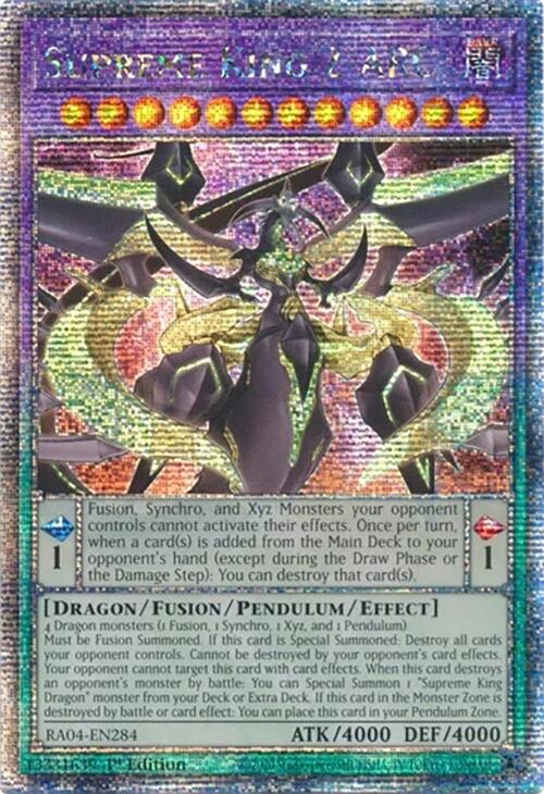 Supreme King Z-ARC [RA04-EN284] Quarter Century Secret Rare | Clutch Gaming