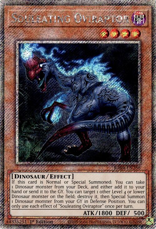 Souleating Oviraptor [RA04-EN288] Platinum Secret Rare | Clutch Gaming