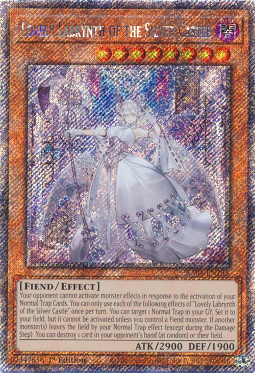 Lovely Labrynth of the Silver Castle [RA04-EN295] Platinum Secret Rare | Clutch Gaming