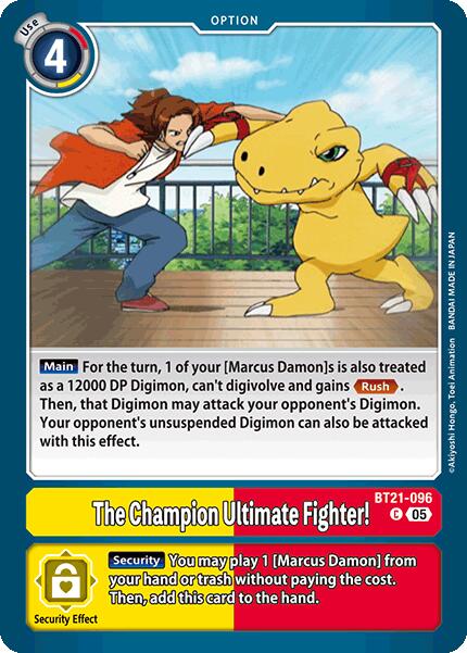 The Champion Ultimate Fighter! [BT21-096] [World Convergence] | Clutch Gaming