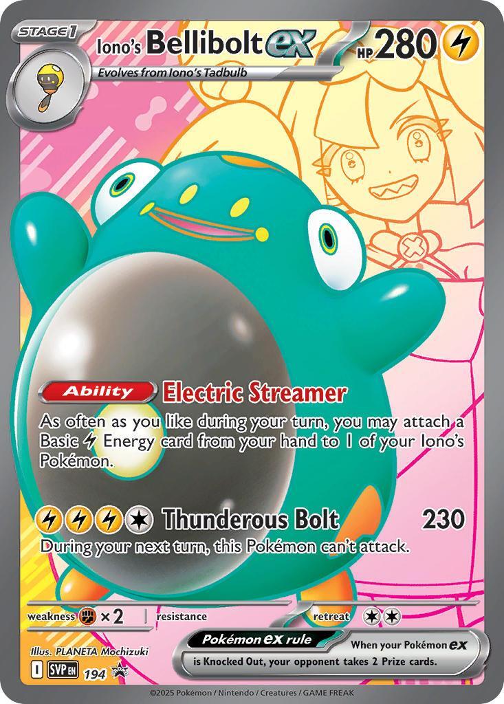 Iono's Bellibolt ex (194) [Scarlet & Violet: Black Star Promos] | Clutch Gaming