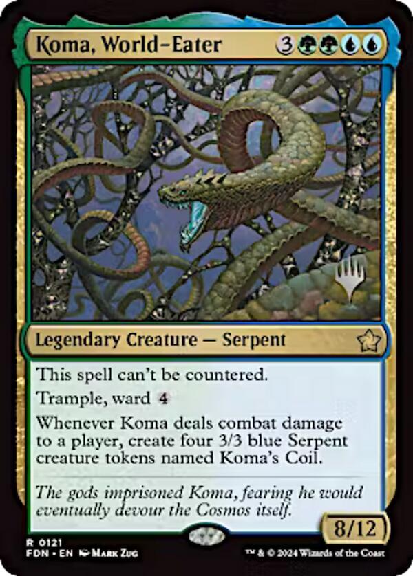 Koma, World-Eater (Promo Pack) [Aetherdrift Promos] | Clutch Gaming