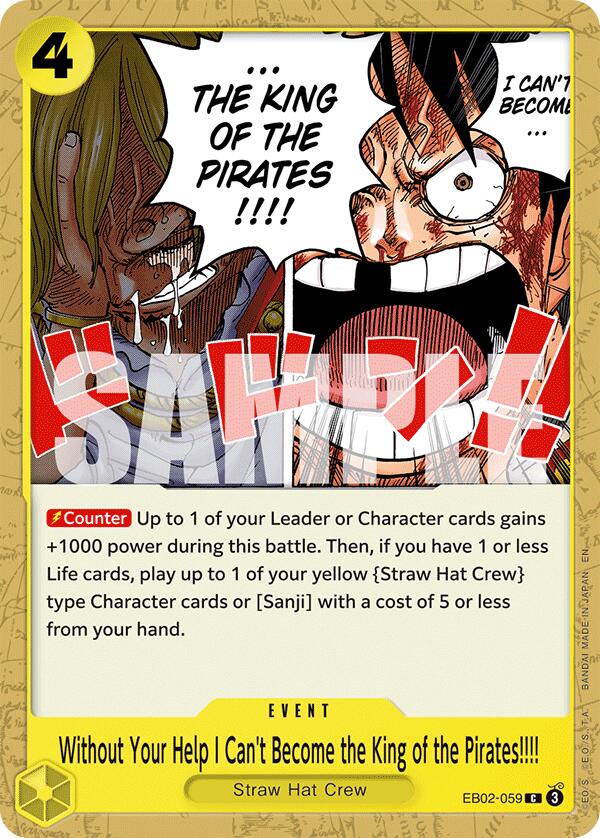 Without Your Help I Can't Become the King of the Pirates!!!! [Extra Booster: Anime 25th Collection] | Clutch Gaming