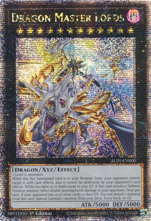 Dragon Master Lords [ALIN-EN000] Quarter Century Secret Rare | Clutch Gaming