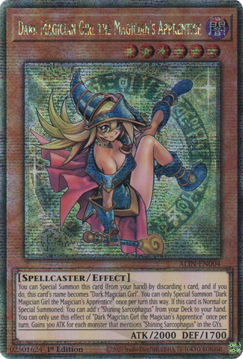 Dark Magician Girl the Magician's Apprentice [ALIN-EN004] Quarter Century Secret Rare | Clutch Gaming