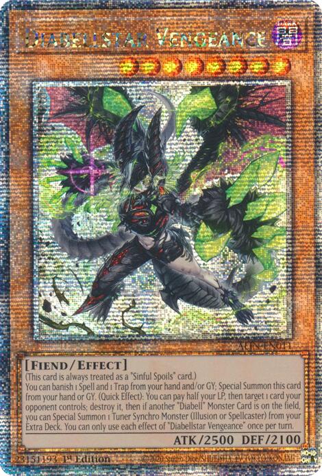 Diabellstar Vengeance [ALIN-EN011] Quarter Century Secret Rare | Clutch Gaming