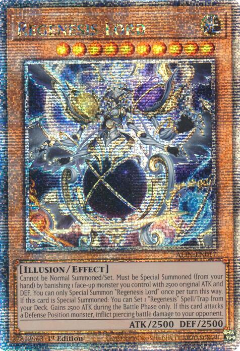 Regenesis Lord [ALIN-EN017] Quarter Century Secret Rare | Clutch Gaming