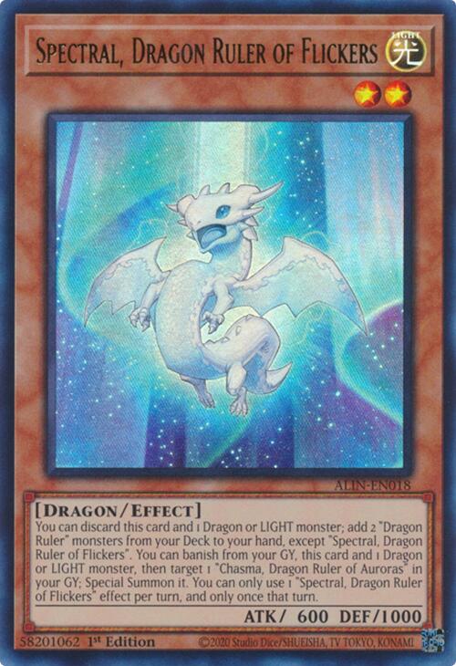 Spectral, Dragon Ruler of Flickers [ALIN-EN018] Ultra Rare | Clutch Gaming
