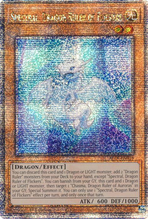 Spectral, Dragon Ruler of Flickers [ALIN-EN018] Quarter Century Secret Rare | Clutch Gaming